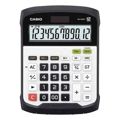 Casio WD-320MT Water-protected and Dust-proof Desktop Calculator